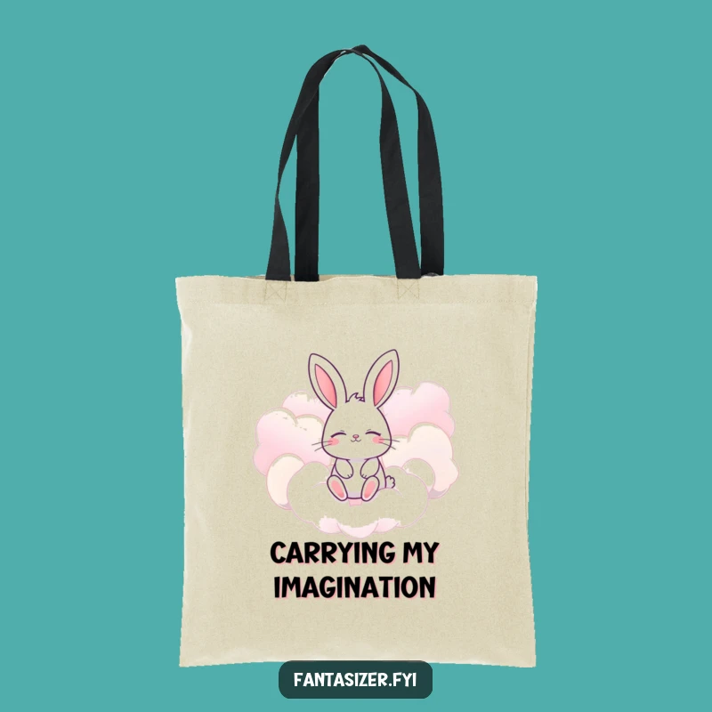 Funny Bunny Tote Bag: Candy Cloud Carryall, Practical and Funny Gift