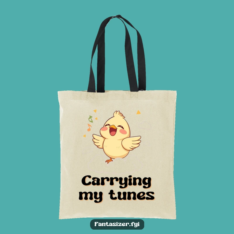 Funny Bird Cloud Stage Tote Bag: Carry Your Tunes with This Humorous Accessory