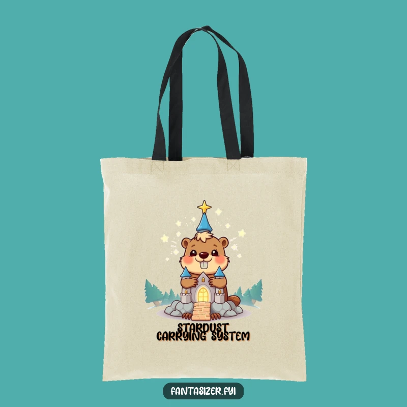 Funny Beaver Tote Bag: Carry Your Dreams, A Hilarious Gift for Builders